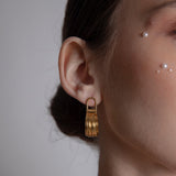 7ply earrings gold