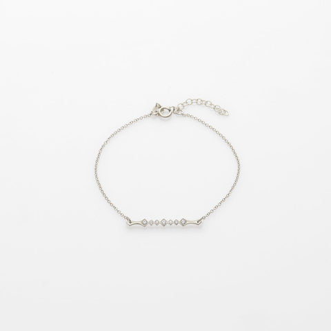 Alexa bracelet 14K white gold with diamonds