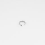 Tiny Treasures puff cuff earring silver