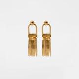 7ply earrings gold
