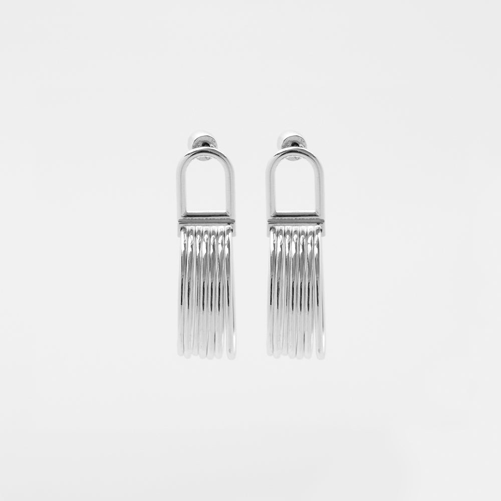 7ply earrings silver