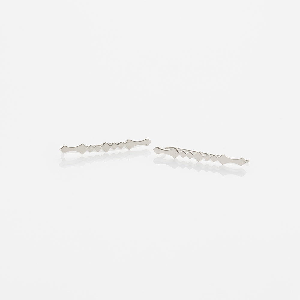 Alexa earrings 14K white gold