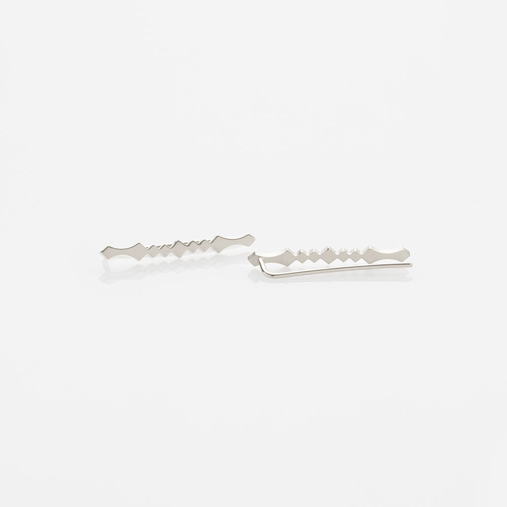 Alexa earrings 14K white gold