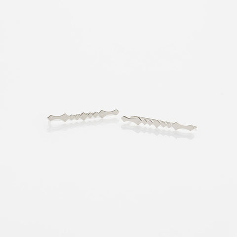 Alexa earrings 14K white gold