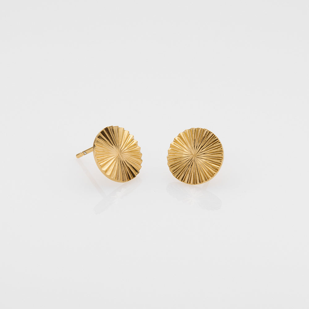 Sea & Sun sun stud earrings gold