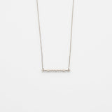 Alexa necklace 14K white gold