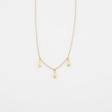 Fish Bouquet charm necklace gold