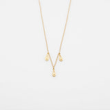 Fish Bouquet charm necklace gold