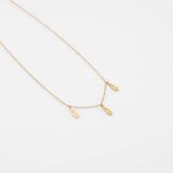 Fish Bouquet charm necklace gold