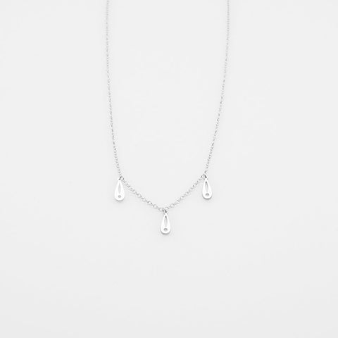 Fish Bouquet charm necklace silver