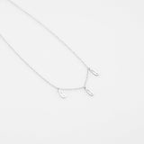 Fish Bouquet charm necklace silver
