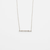 Alexa necklace 14K white gold with diamonds