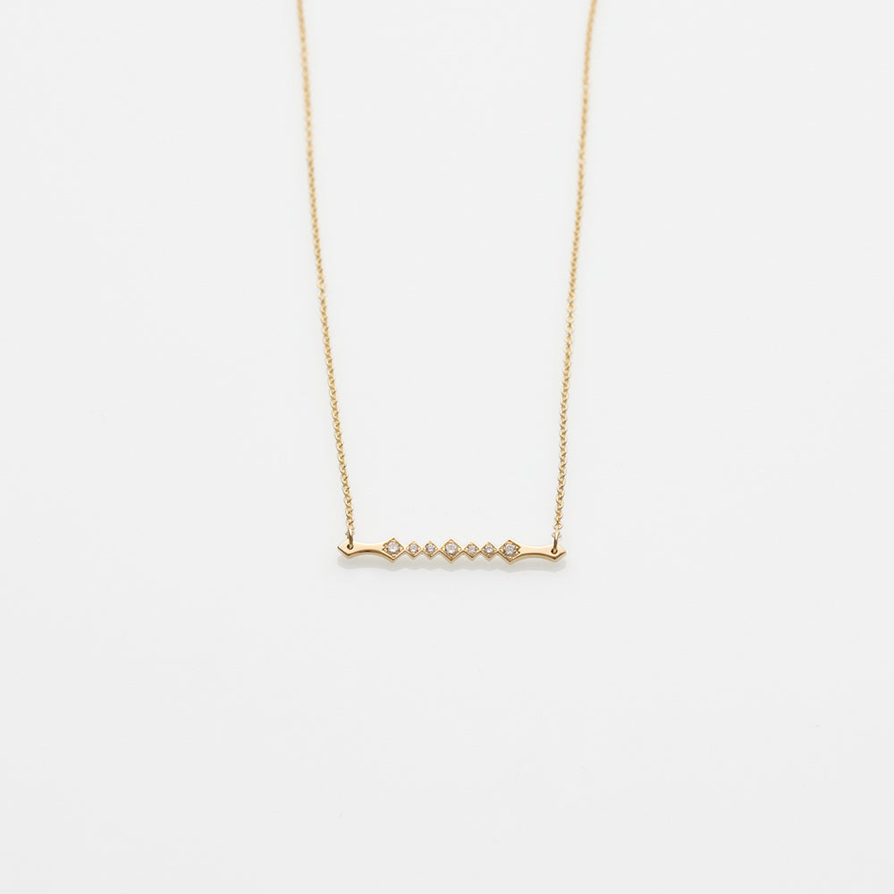 Alexa necklace 14K yellow gold with diamonds