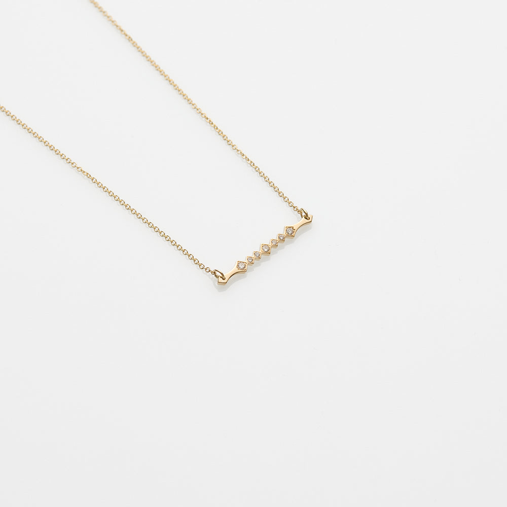 Alexa necklace 14K yellow gold with diamonds
