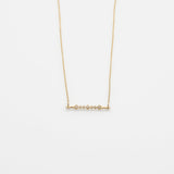 Alexa necklace 14K yellow gold with diamonds
