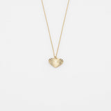 Sea & Sun heart necklace 14K yellow gold