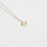 Sea & Sun heart necklace 14K yellow gold