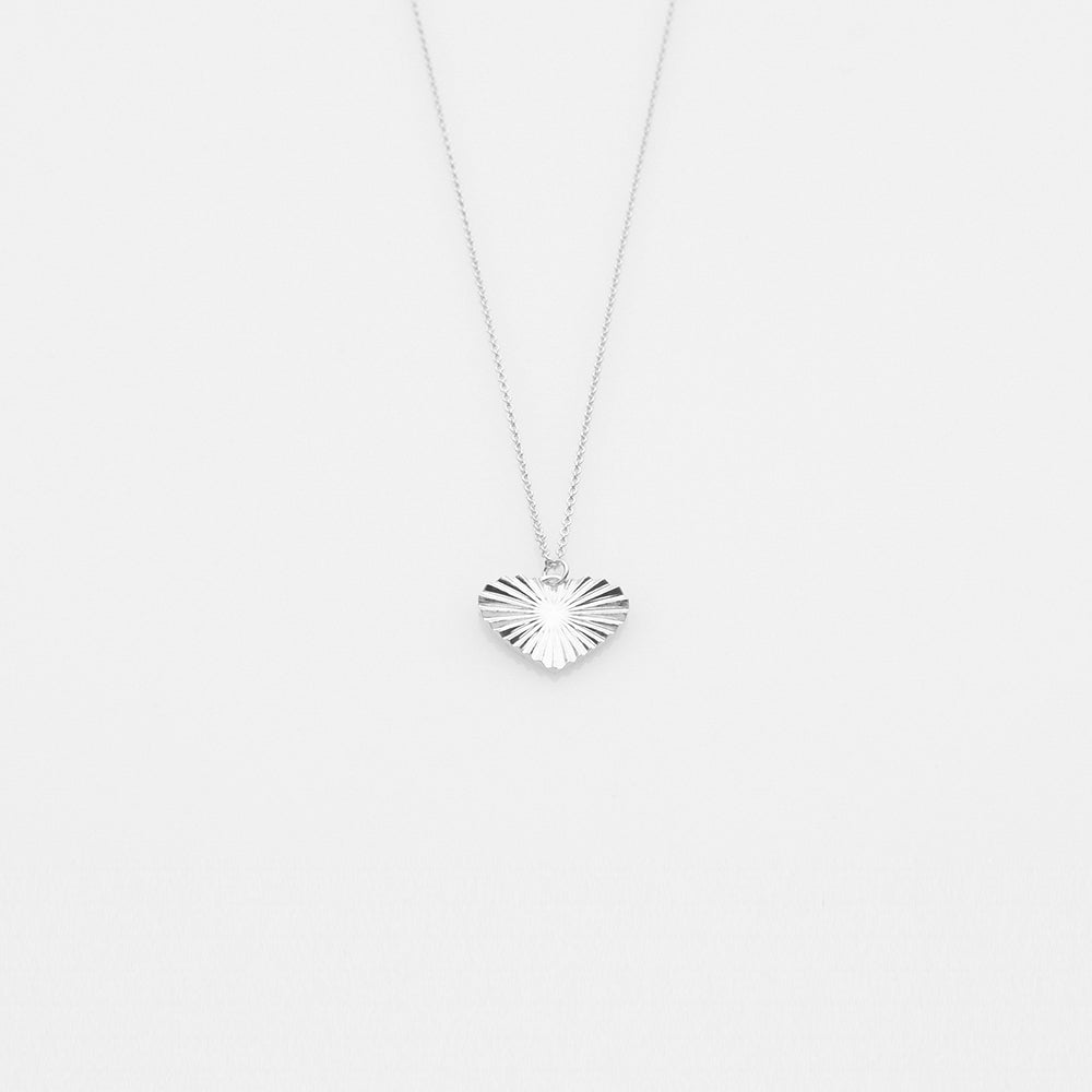 Sea & Sun heart necklace silver