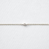 Astro single 14K white gold bracelet