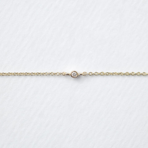 Astro single 14K yellow gold bracelet