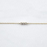 Astro triplet 14K yellow gold bracelet