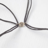 Astro quintet 14K white gold thread bracelet