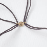 Astro single 14K yellow gold thread bracelet
