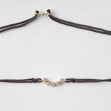 Astro quintet 14K yellow gold thread bracelet