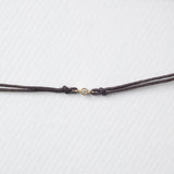 Astro single 14K yellow gold thread bracelet
