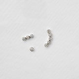 Astro single 14K white gold stud earring
