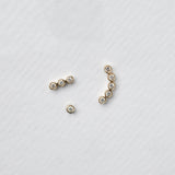 Astro triplet 14K yellow gold stud earring