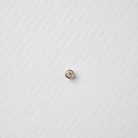Astro single 14K yellow gold stud earring