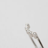 Astro quintet 14K white gold ring