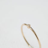 Astro single 14K yellow gold ring