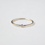 Astro single 14K yellow gold ring