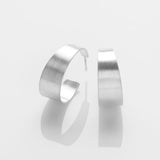 Half-Pipe earrings silver