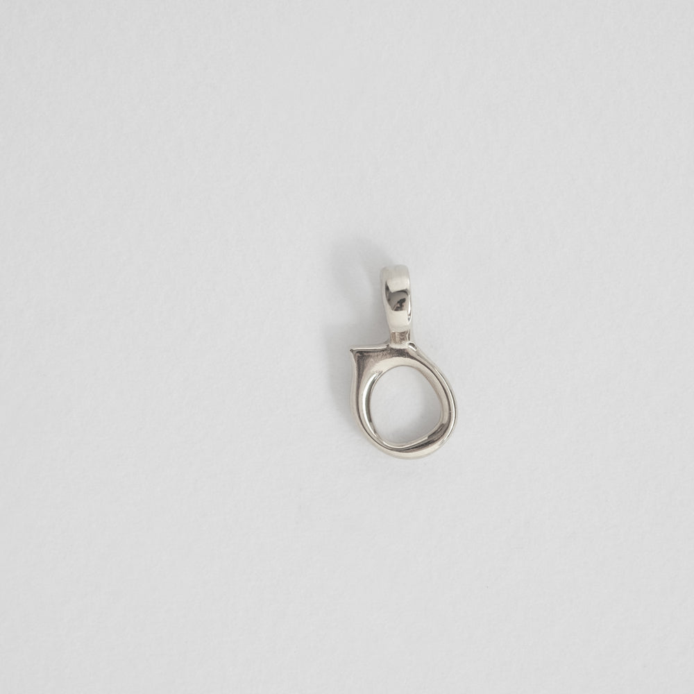 Aura earring charm 14K white gold