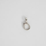 Aura earring charm 14K white gold