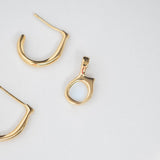 Aura earring charm 14K yellow gold