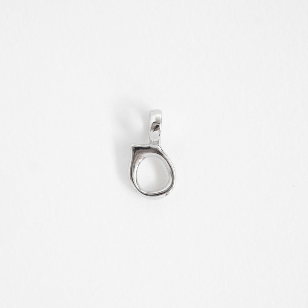 Aura earring/necklace charm slver
