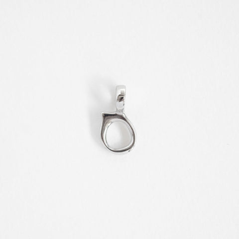Aura earring/necklace charm slver