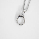 Aura earring/necklace charm slver
