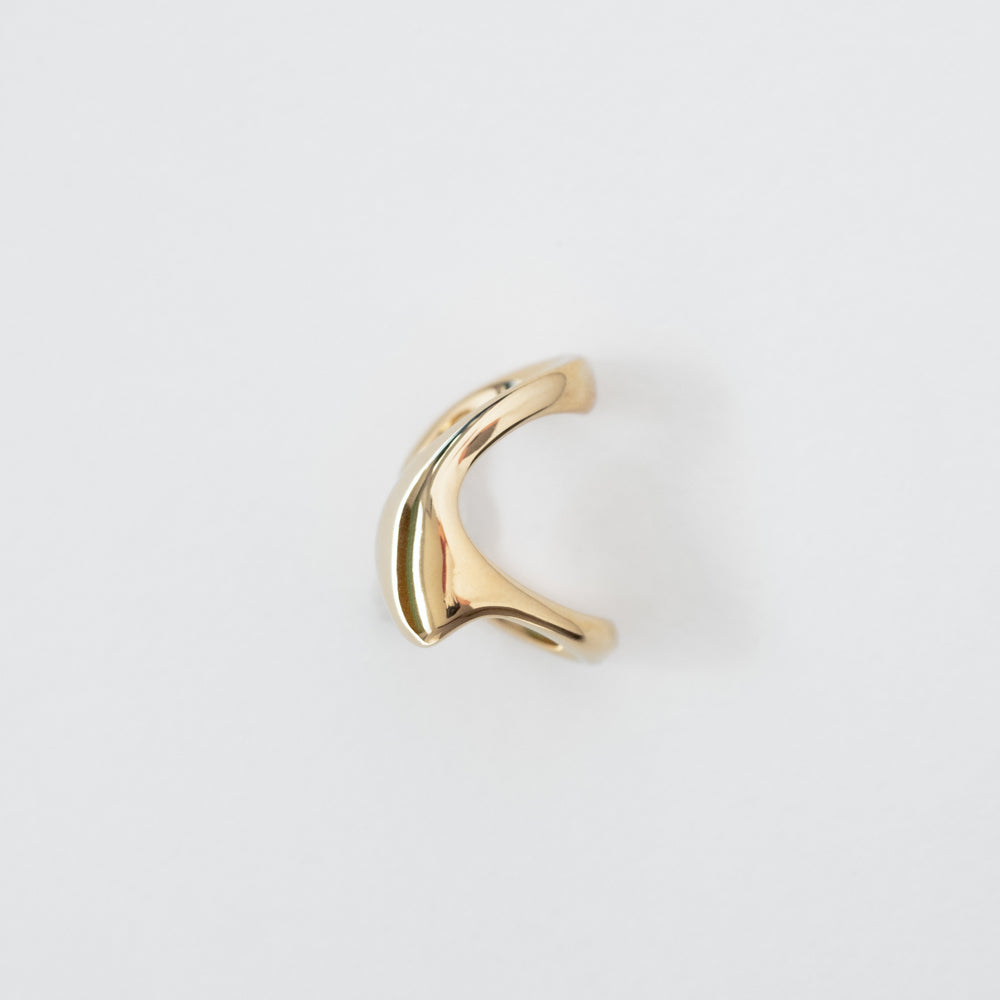 Aura cuff earring 14K yellow gold
