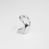 Aura cuff earring silver