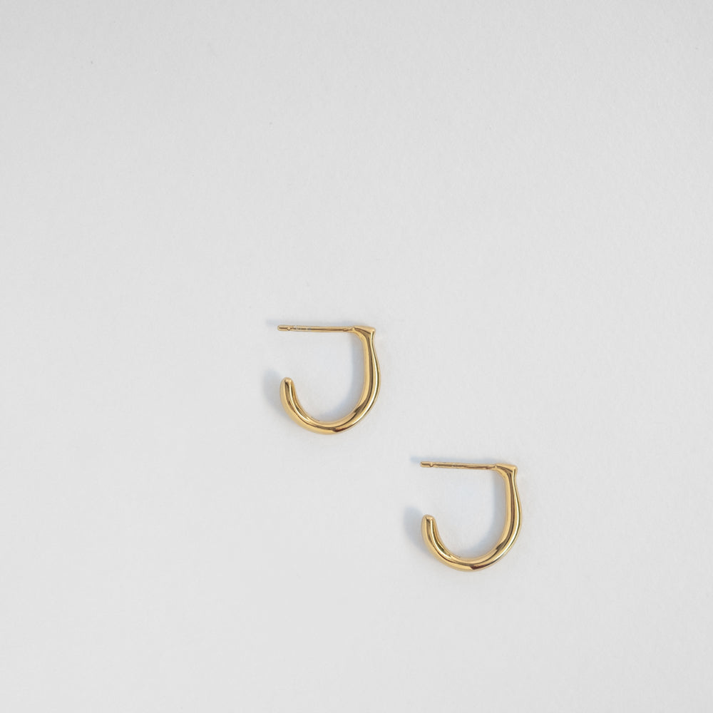 Aura hoops 14K yellow gold