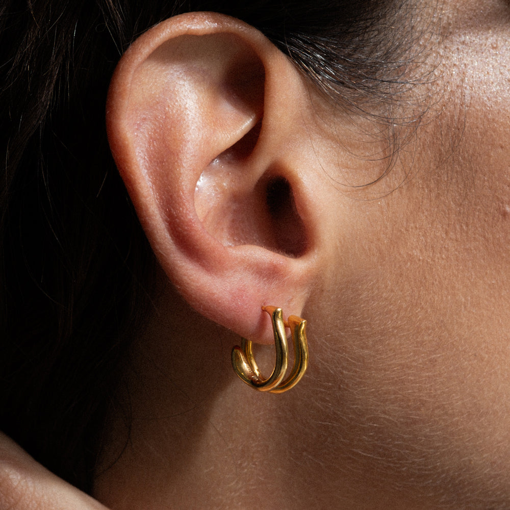 Aura hoops gold