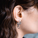 Aura hoops silver