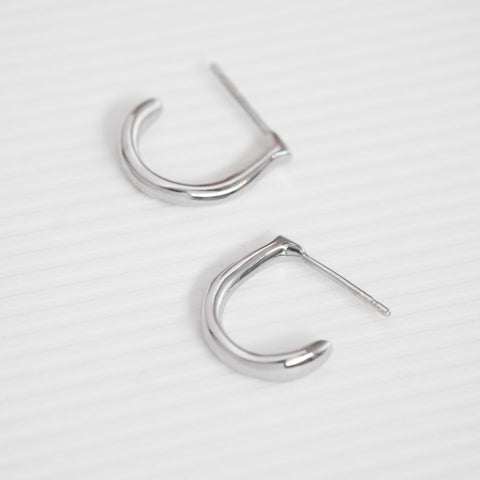 Aura hoops silver