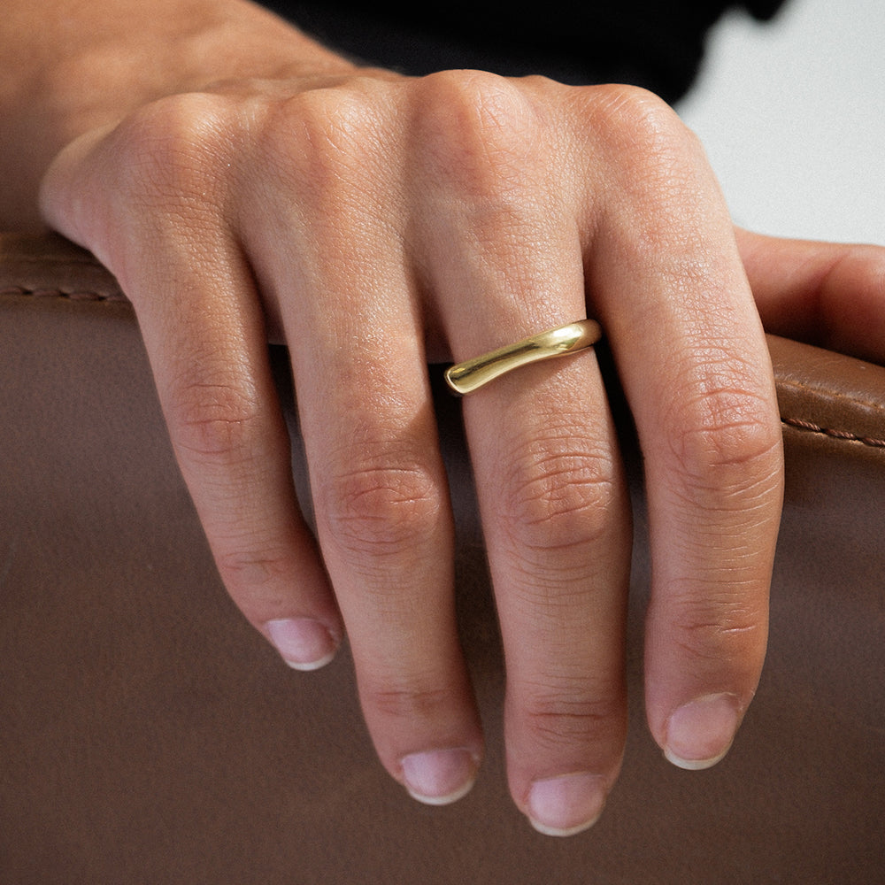 Aura ring 14K yellow gold