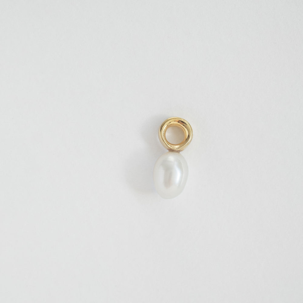 Cloud earring/necklace charm 14K yellow gold